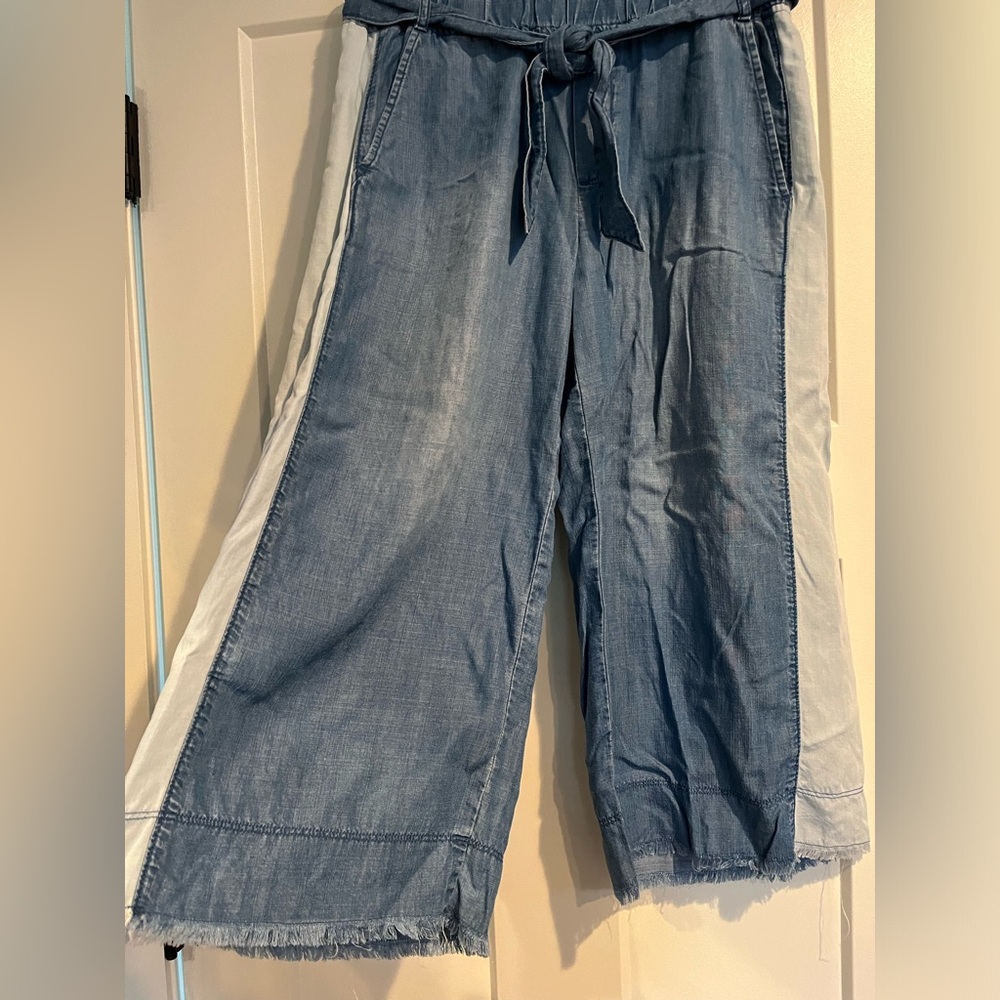 Cloth + Stone Wide Leg Two Tone Pants